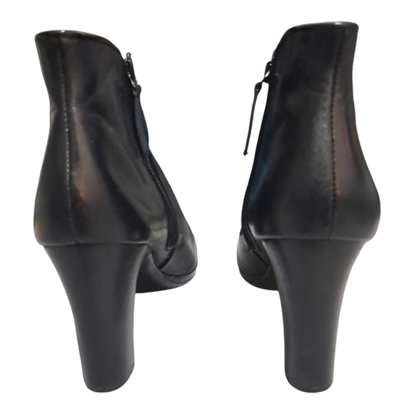 Lauren Ralph Lauren Genuine Leather Marcy Ankle Boots Size 10B - Picture 9 of 13